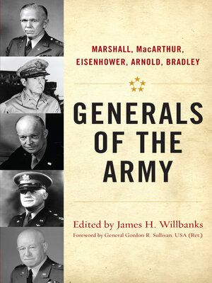 cover image of Generals of the Army